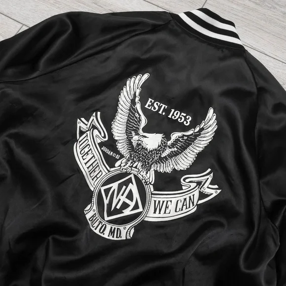 Super Rare 1983 Narcotics Anonymous Eagle Print Blanket Lined Jacket Made In USA